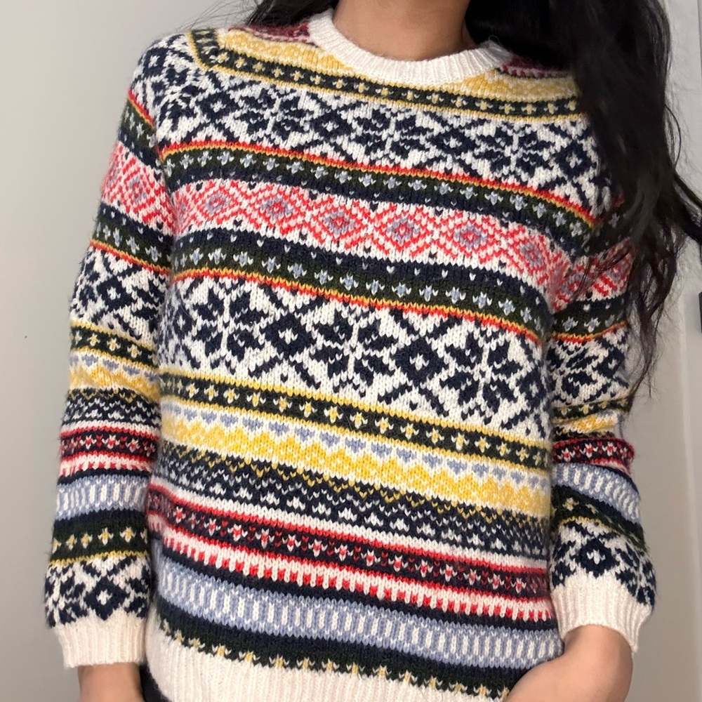 Old Navy Multicolor Fair Isle Sweater
